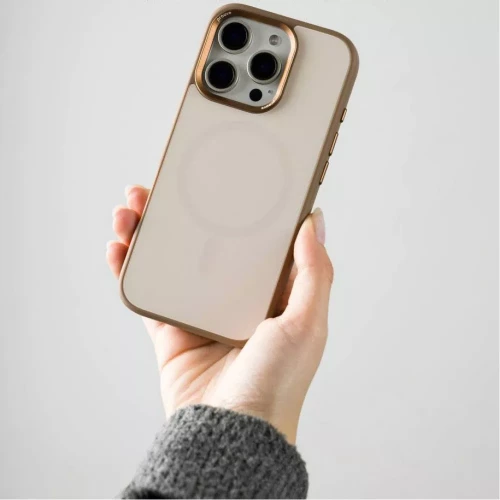 Чехол-накладка (силиконовый) Apple iPhone 16 Pro Max Proove Sapphire Case with Magnetic Ring Desert Titanium