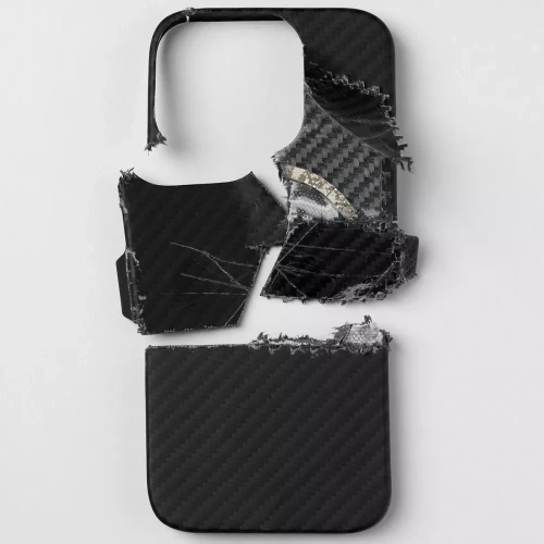 Чехол-накладка (карбоновый) Apple iPhone 17 Pro Max Proove Carbon Slim with Magnetic Ring Black