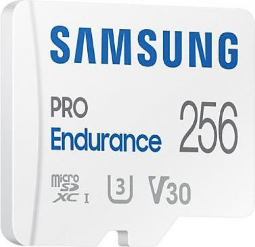 Samsung 256 GB microSDXC Class 10 UHS-I U3 V30 Pro Endurance + SD adapter MB-MJ256KA