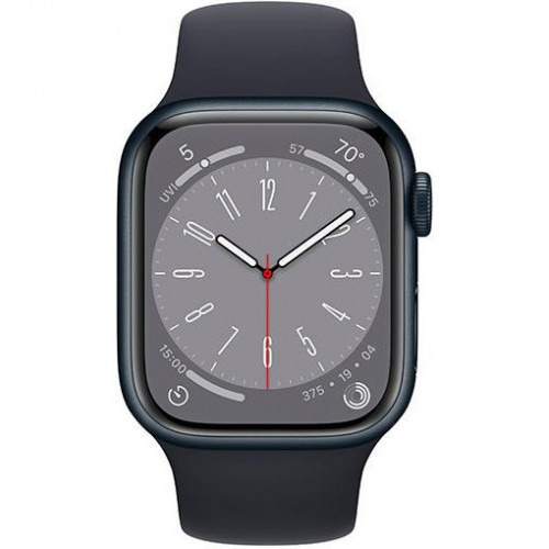 Apple Watch Series 8 GPS 41mm Midnight Aluminum Case w. Midnight Sport Band (MNP53) (Відмінний стан)