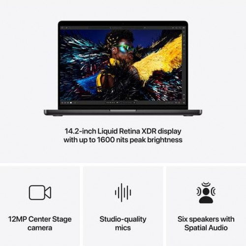 Apple MacBook Pro 14.1" M4 Max/16CPU/40GPU/48GB/2TB Space Black Late 2024 (Z1FE000NQ)