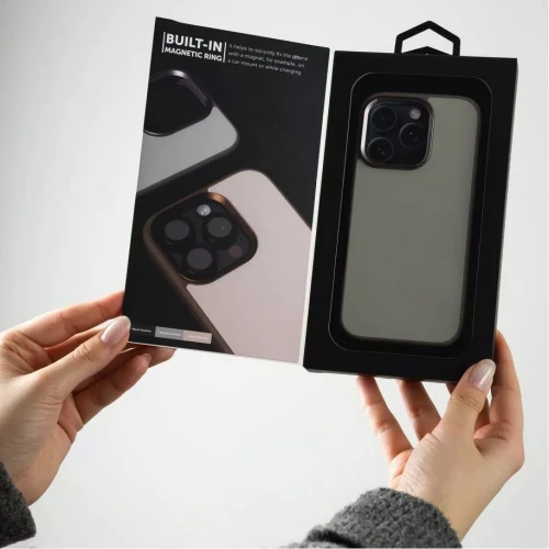 Чехол-накладка (силиконовый) Apple iPhone 16 Pro Proove Sapphire Case with Magnetic Ring Black Titanium