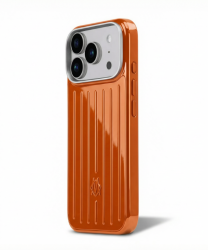 Чехол-накладка (силиконовый) Apple iPhone 17 Pro RIMOWA Aluminium High Copy Case Orange