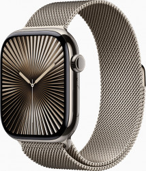 Apple Watch Series 10 GPS + Cellular 46mm Natural Titanium Case w. Natural Milanese Loop - M/L (MWYC3) (Ідеальний стан)