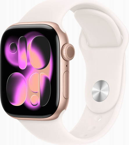Apple Watch Series 11 GPS 42mm Rose Gold Alu. Case w. Light Blush S. Band - S/M (MEU04) (New, без коробки)