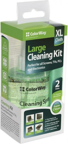 Великий набір ColorWay 3 в 1 для очищення екранів, електроніки і стекол (CW-5200)