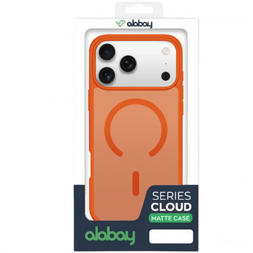 Чехол-накладка (силиконовый) Apple iPhone 17 Pro Max Alabay Cloud Matte Series Orange
