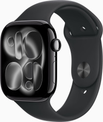 Apple Watch Series 11 GPS 46mm Jet Black Alu. Case w. Black S. Band - M/L (MEUX4) (New, без коробки)