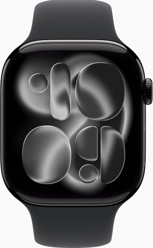 Apple Watch Series 11 GPS 46mm Jet Black Alu. Case w. Black S. Band - M/L (MEUX4) (New, без коробки)