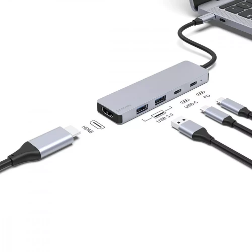 Proove Iron Link 5 in 1 2xType-C + 2xUSB3.0 + HDMI (HBIL00222024)