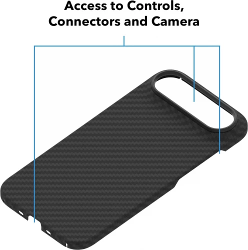 Чехол-накладка (карбоновый) Apple iPhone Air Monblan Kevlar Magnetic Air Series Black/Gray