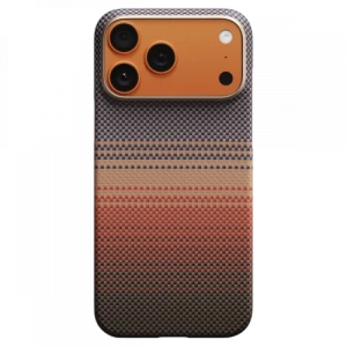 Чехол-накладка (карбоновый) Apple iPhone 17 Pro Pitaka Ultra-Slim Case with PitaTap Sunset (KI1702SP)