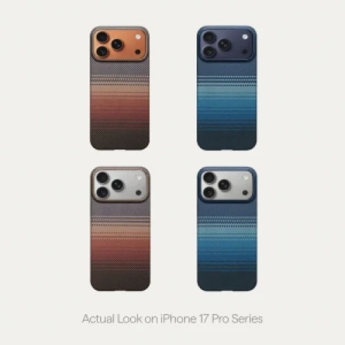 Чехол-накладка (карбоновый) Apple iPhone 17 Pro Max Pitaka Ultra-Slim Case with PitaTap Sunset (KI1702SPM)