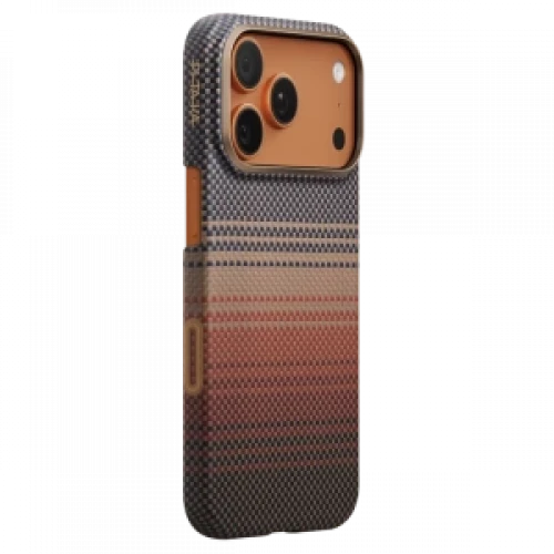 Чехол-накладка (карбоновый) Apple iPhone 17 Pro Max Pitaka Ultra-Slim Case with PitaTap Sunset (KI1702SPM)