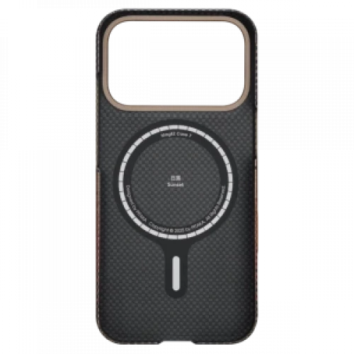 Чехол-накладка (карбоновый) Apple iPhone 17 Pro Max Pitaka Ultra-Slim Case with PitaTap Sunset (KI1702SPM)