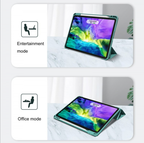 Чехол-книжка (полиуретановый) Apple iPad 10.9"/11" 2022/2025 Mutural PINYUE Case Dark Green