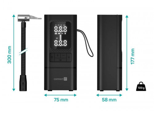 Автокомпрессор Proove Pump Assistant Pro Black 120W 7500mAh (PPAP80010901)