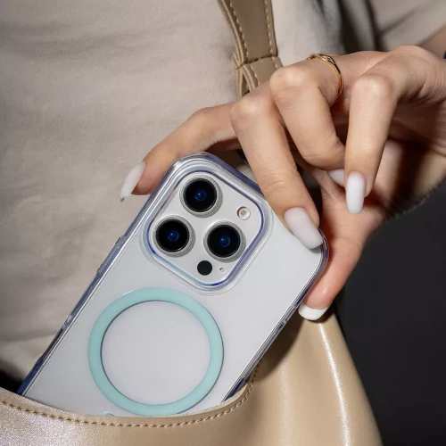 Чехол-накладка (силиконовый) Apple iPhone 16 Proove Blossom Case with Magnetic Ring White