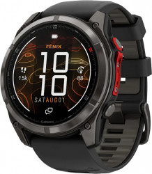 Garmin Fenix 8 Pro 51 mm MicroLED Carbon Gray Titanium with Black/Pebble Gray (010-03380-00/01)