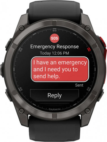 Garmin Fenix 8 Pro 51 mm MicroLED Carbon Gray Titanium with Black/Pebble Gray (010-03380-00/01)