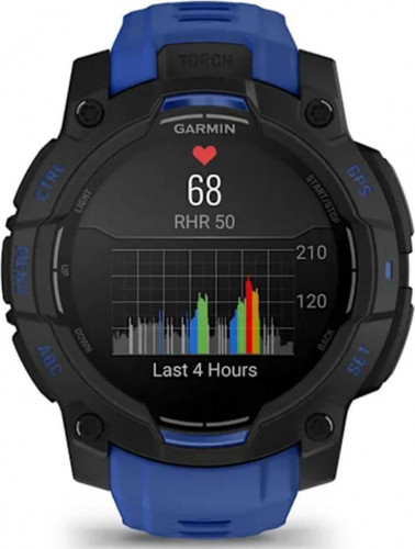 Garmin Instinct 3 45mm AMOLED Black with Blue Band (010-02936-03/43)