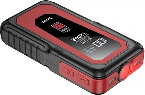 Автономное пусковое устройство (бустер) Hoco DB14 Silver 12000mAh