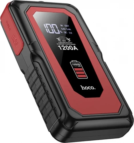 Автономное пусковое устройство (бустер) Hoco DB14 Silver 12000mAh
