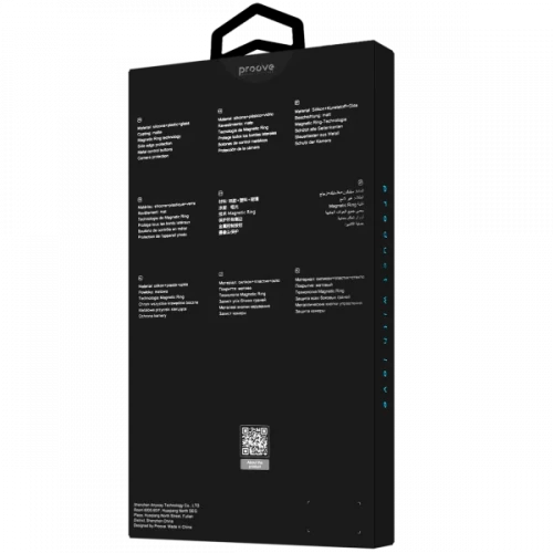 Чехол-накладка (силиконовый) Apple iPhone 15 Pro Proove Sapphire Case with Magnetic Ring Black Titanium