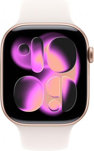 Apple Watch Series 11 GPS + Cellular 42mm Rose Gold Alu. Case w. Light Blush Sport Band - M/L (MF8F4)