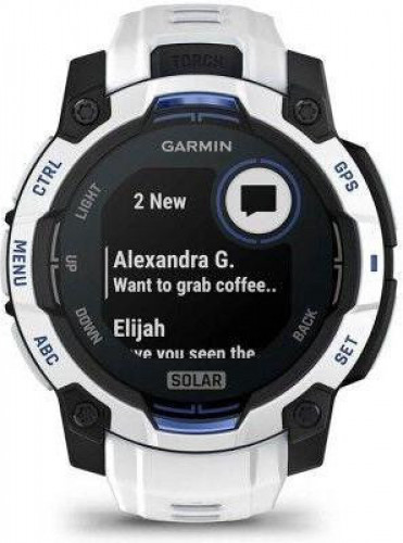 Garmin Instinct 3 45mm Solar Whitestone with Whitestone Band (010-02934-03/43)