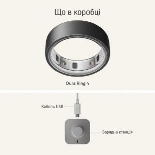 Oura Ring 4 Stealth Size 7 (JZ90-54218-07)