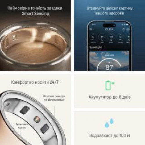 Oura Ring 4 Rose Gold Size 8 (JZ90-54219-08)