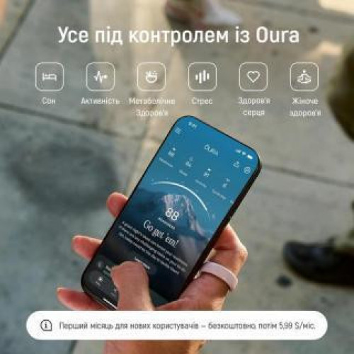 Oura Ring 4 Ceramic Cloud Size 6 (JZ90-57460-06)