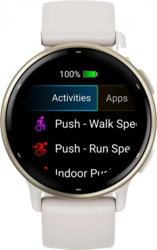 Garmin vivoactive 5 Cream Gold Aluminum Bezel with Ivory Case and Silicone Band (010-02862-11/5B) (New, без коробки)