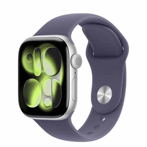 Apple Watch Series 11 GPS 42mm Silver Alu. Case w. Purple Fog S. Band - S/M (MEU64) (Уцінка, ремінець білого кольору)
