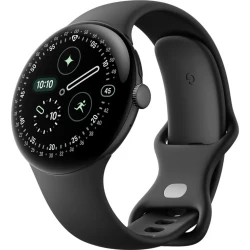 Google Pixel Watch 4 41mm Wi-Fi Matte Black Aluminum case / Obsidian Active Band