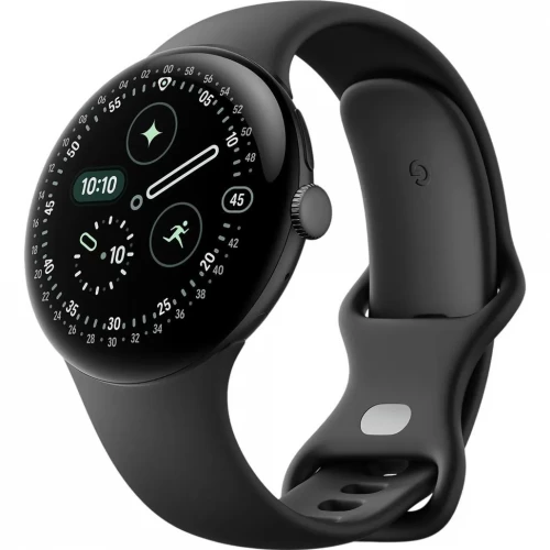 Google Pixel Watch 4 41mm Wi-Fi Matte Black Aluminum case / Obsidian Active Band