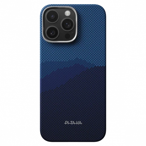 Чехол-накладка (карбоновый) Apple iPhone 16 Pro Pitaka Edge Ultra-Slim Case with PitaTap Over The Horizon (KI1605POTH)