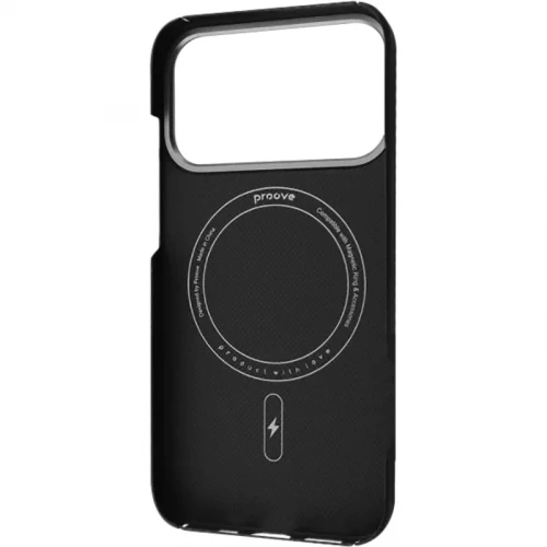 Чехол-накладка (карбоновый) Apple iPhone 17 Pro Max Proove Carbon Slim with Magnetic Ring Glowrise