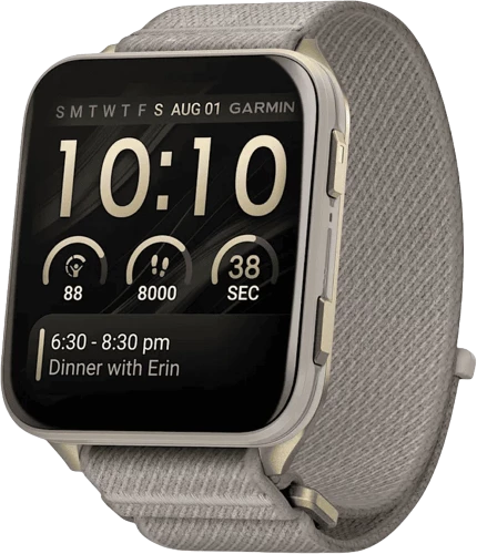Garmin Venu X1 Soft Gold Titanium and French Grey Nylon (010-02980-33/08/09)