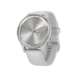 Garmin Vivomove Trend Silver S. Steel Bezel w. Mist Gray Case and S. Band (010-02665-03)