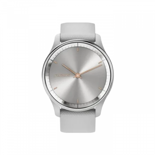 Garmin Vivomove Trend Silver S. Steel Bezel w. Mist Gray Case and S. Band (010-02665-03)