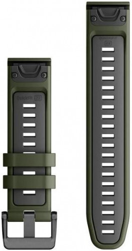 Garmin QuickFit 22 Watch Bands Silicone Moss/Graphite (010-13280-07)