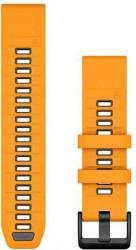 Garmin QuickFit 22 Watch Bands Spark Orange/Graphite Silicone (010-13392-01)