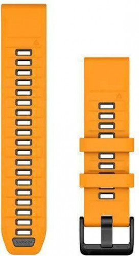 Garmin QuickFit 22 Watch Bands Spark Orange/Graphite Silicone (010-13392-01)