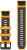 Garmin QuickFit 22 Watch Bands Spark Orange/Graphite Silicone (010-13392-01)