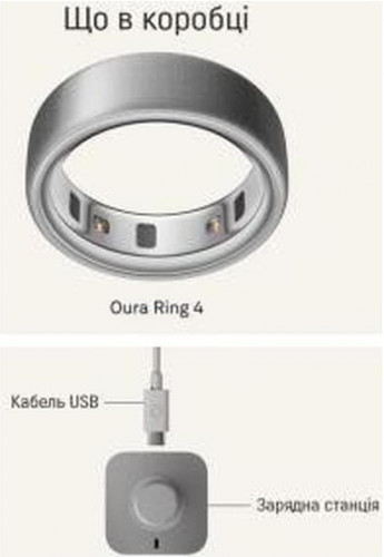 Oura Ring 4 Brushed Silver Size 6 (JZ90-54220-06)