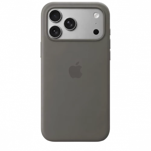 Чехол-накладка (силиконовый) для iPhone 17 Pro Silicone Case High Copy with MagSafe & Button Stone Grey