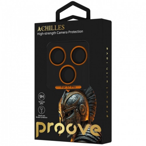 Защитное стекло блока камеры Apple iPhone 17 Pro Proove Achilles Full Metal Silver