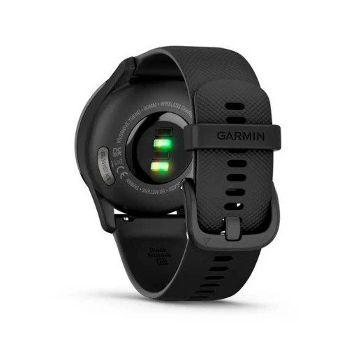 Garmin Vivomove Trend Slate S. Steel Bezel with Black Case and S. Band (010-02665-00)